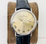 JB Factory Swiss Replica Blancpain Villeret Ultraplate 9015 Champagne Dial Watch